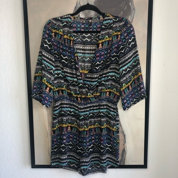 Kut from the Kloth Abstract Print Romper - Picture 1 of 5